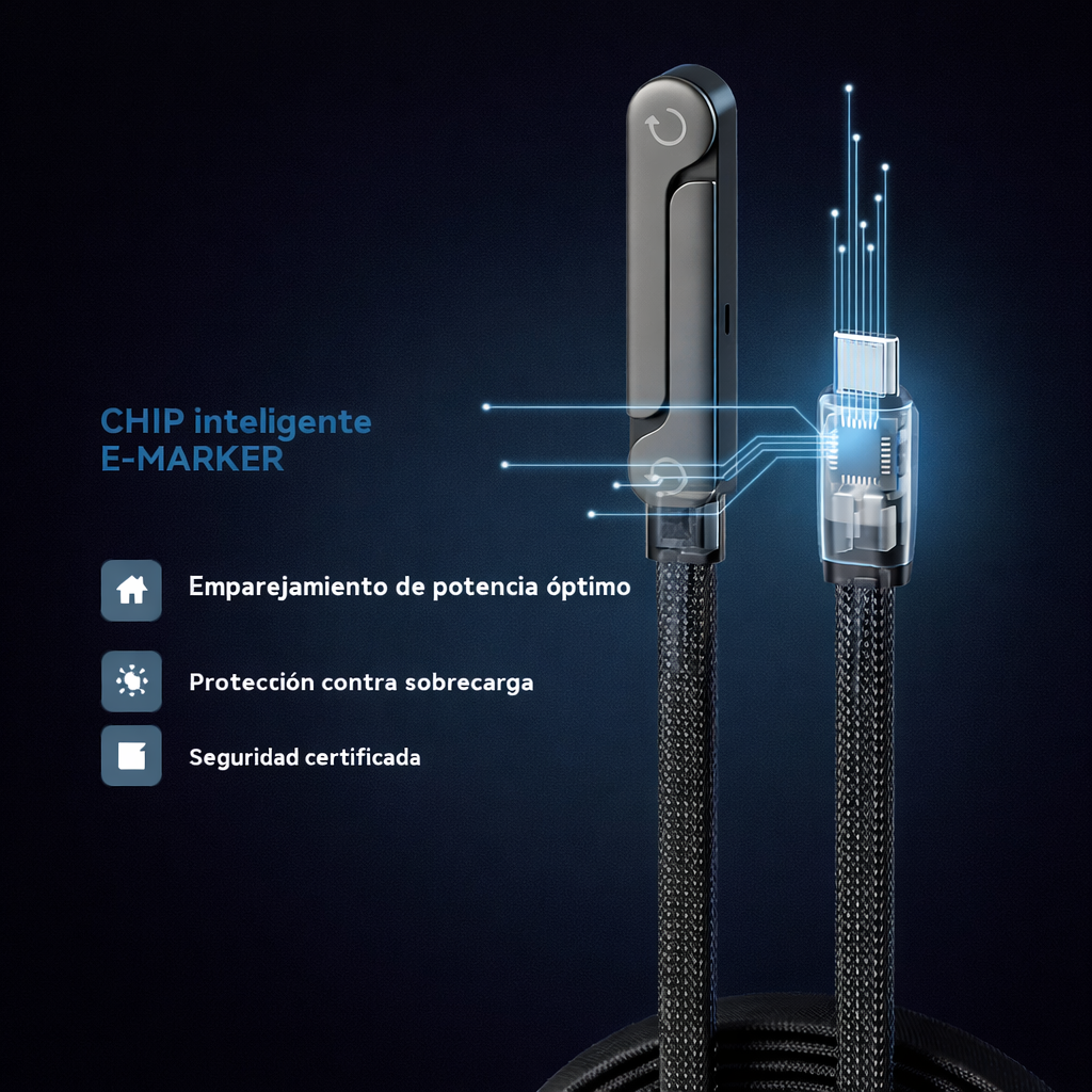 CABLE DE CARGA SUPER RAPIDA 240 W - SUPERCHARGE X
